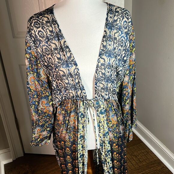 Free People Fabulous NWT MAXI DUSTER. One Size. WT241 - Picture 5 of 6